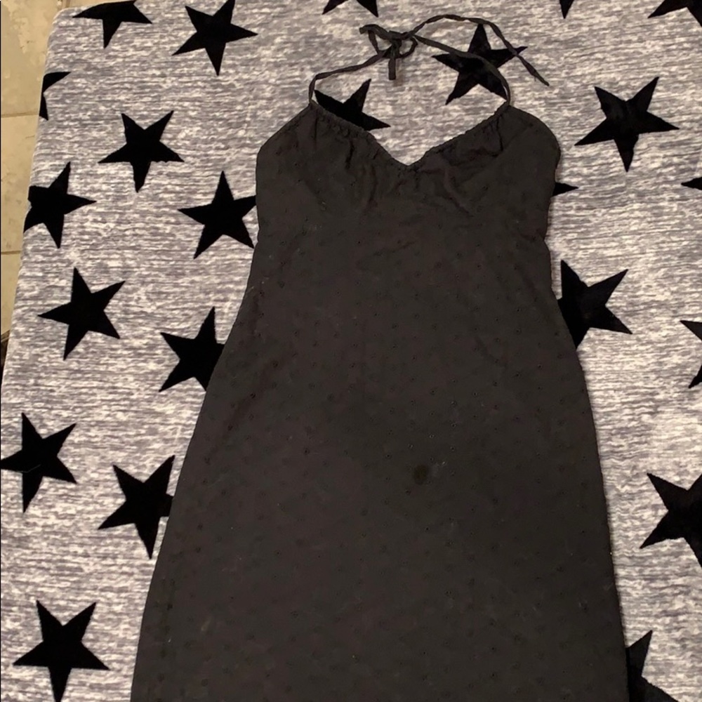 Adorable eyelet halter dress